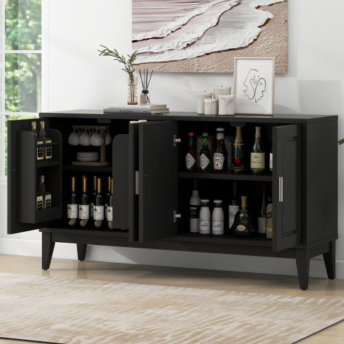 4 Door Sideboard Storage Cabinet
