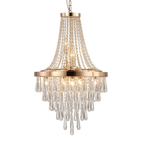 Golden Crystal Chandelier
