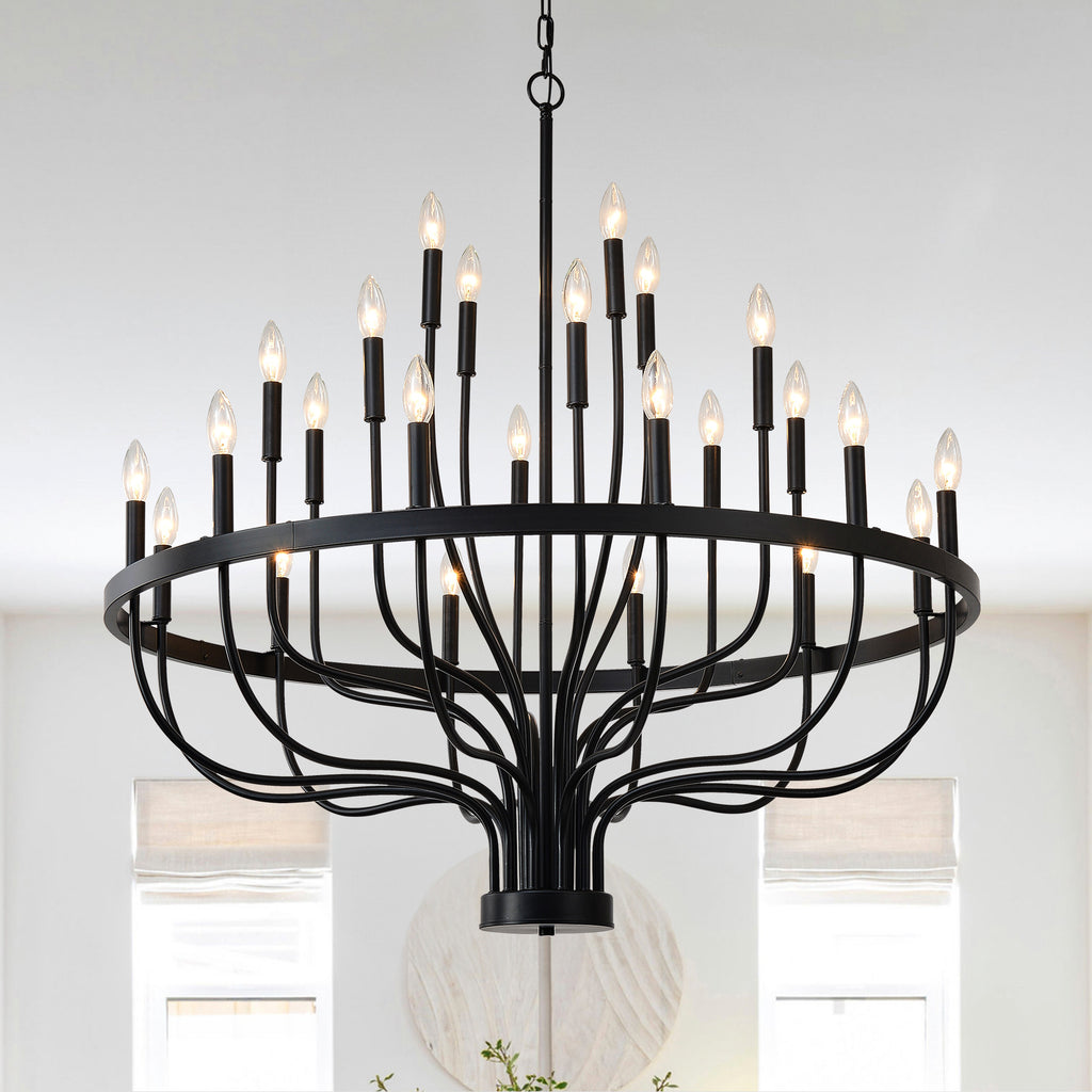 Iron Candle Chandelier