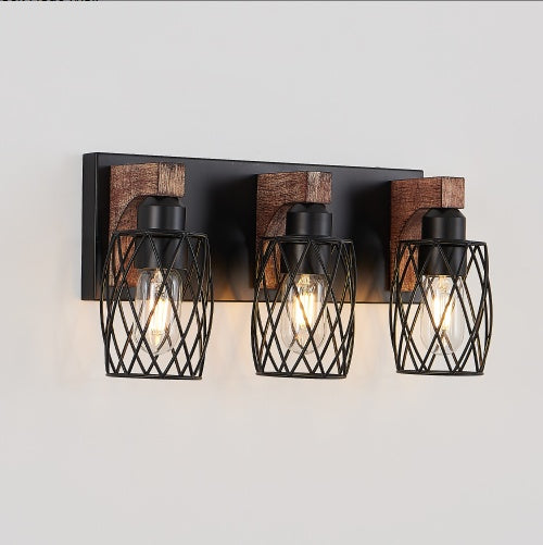 Industrial Vintage 3-Light Wall Sconce