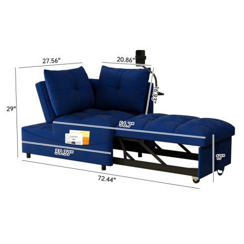 Versatile Foldable Sofa Bed In 3 Lengths