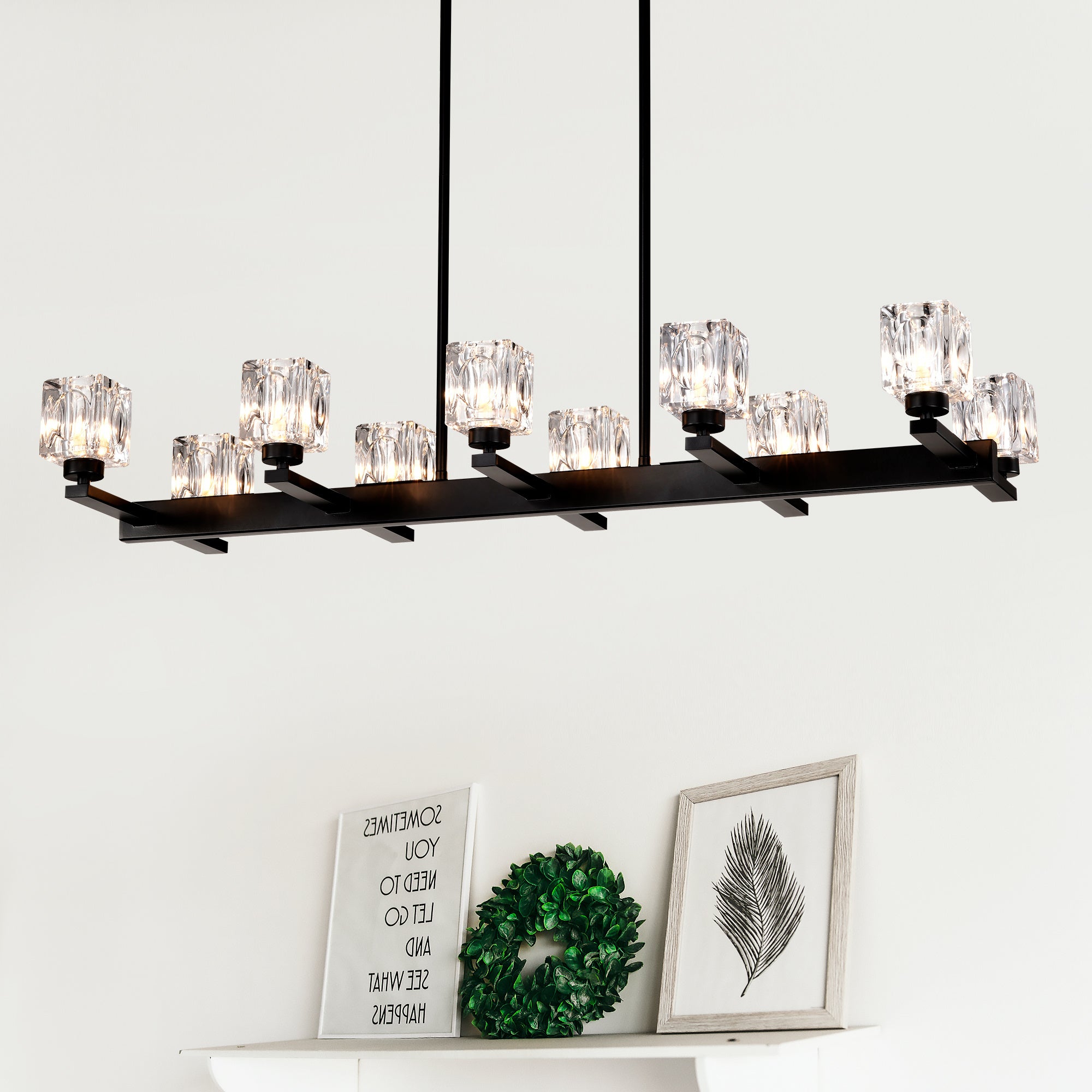 Black Farmhouse Linear Pendant