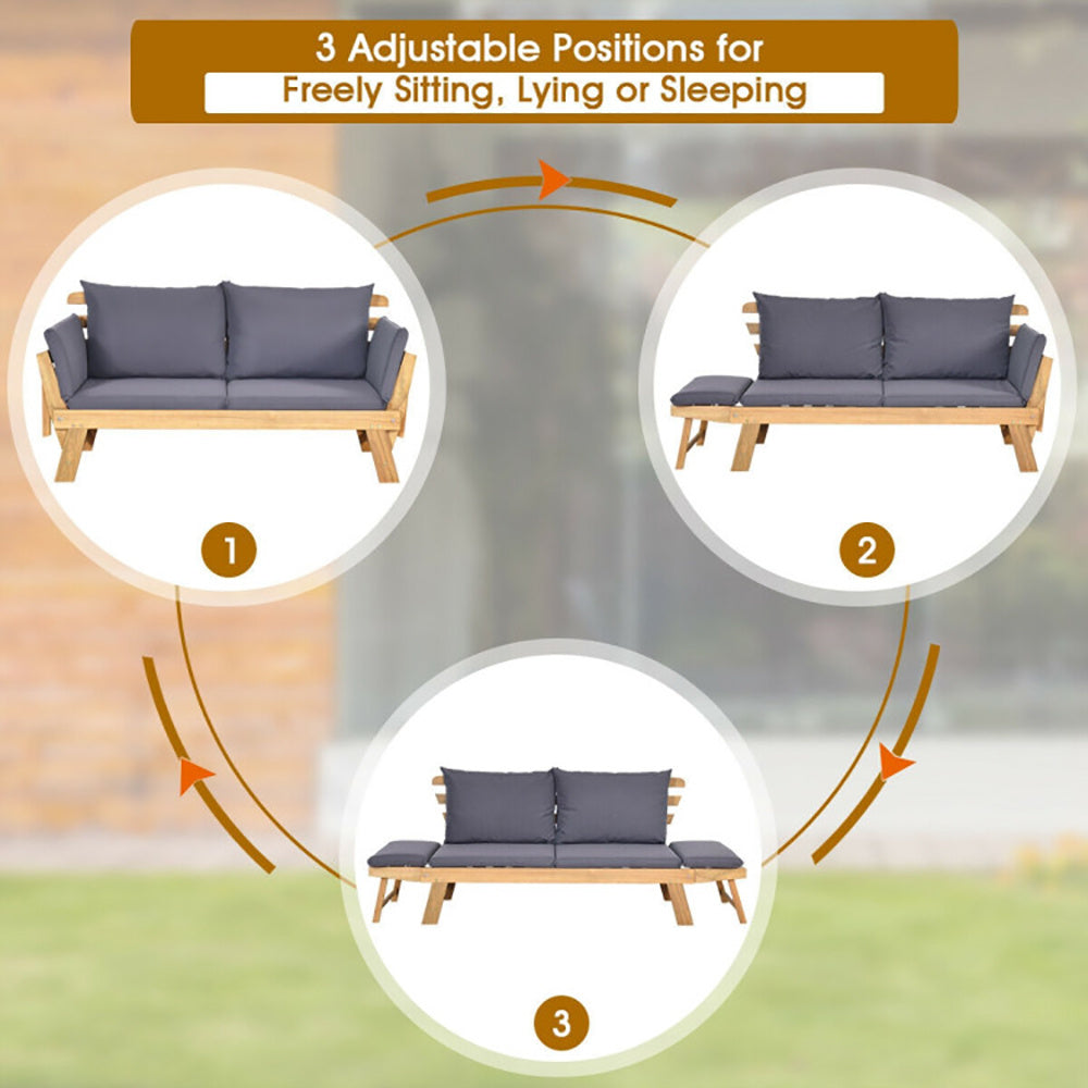 Patio Convertible Sofa