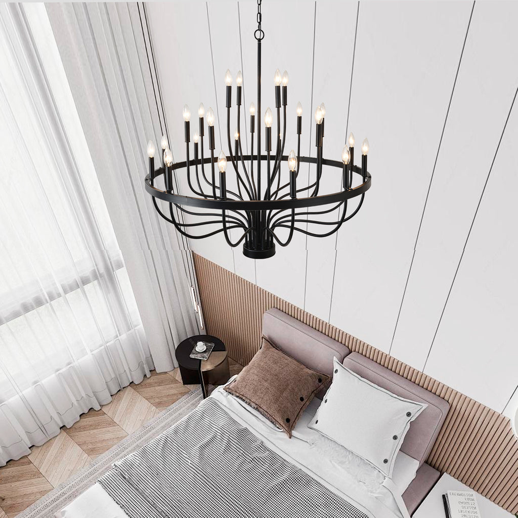 Iron Candle Chandelier